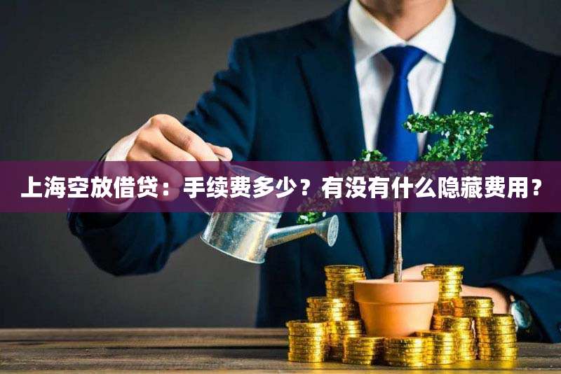 上海空放借贷:手续费多少?有没有什么隐藏费用?
